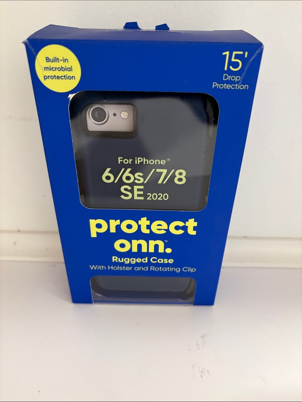 Protect Onn. Rugged Phone Case for iPhone 6/6s/7/8/SE 2020 - Black